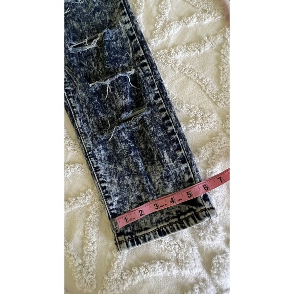 Judy Blue Jeans distressed ripped acid wash retro destroyed blue denim 3X / 20W - Picture 15 of 15